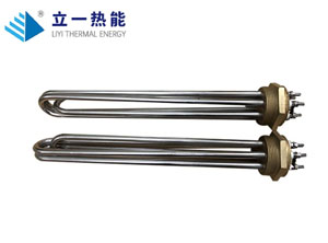 Threaded copper head stainless steel heating tube